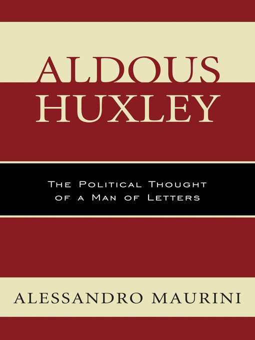 Cover image for Aldous Huxley